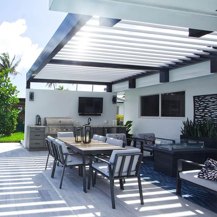 A Custom Pergola on Florida’s Intercoastal Waterway - Azenco